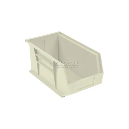 Quantum Storage Systems Hang & Stack Storage Bin, Plastic, Beige, 12 PK QUS240IV**